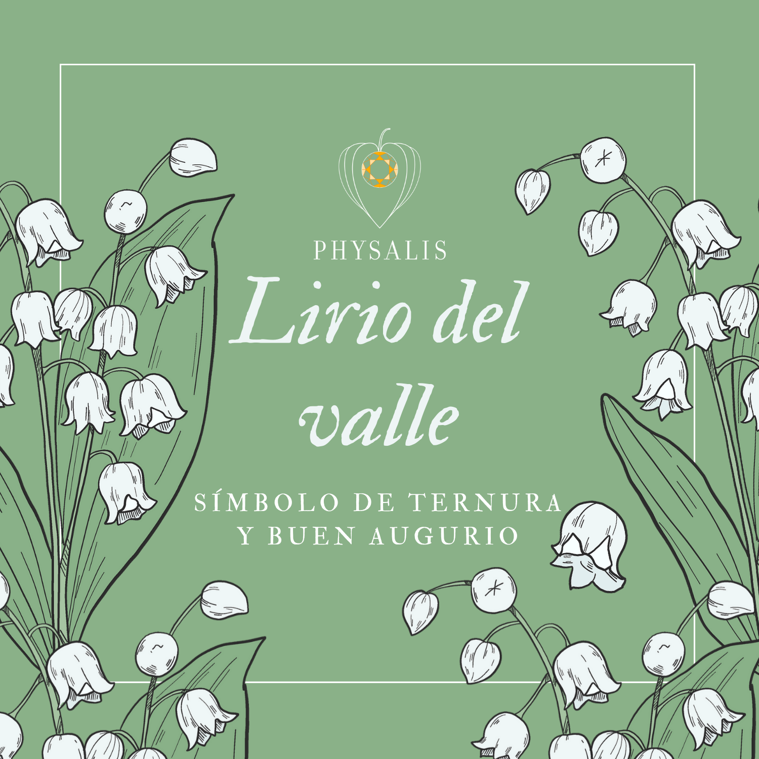 Medallita Lirio del Valle Dorada