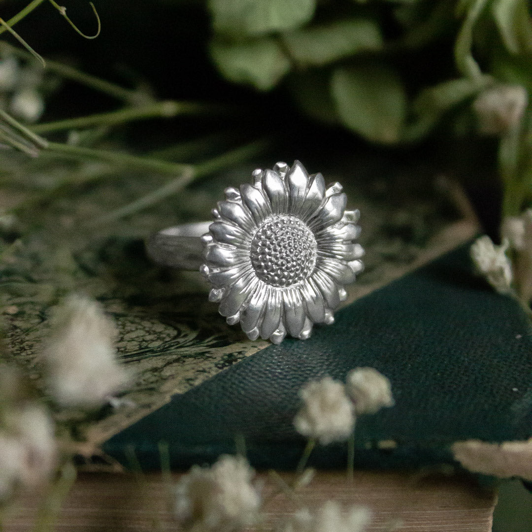 Anillo Girasol plata