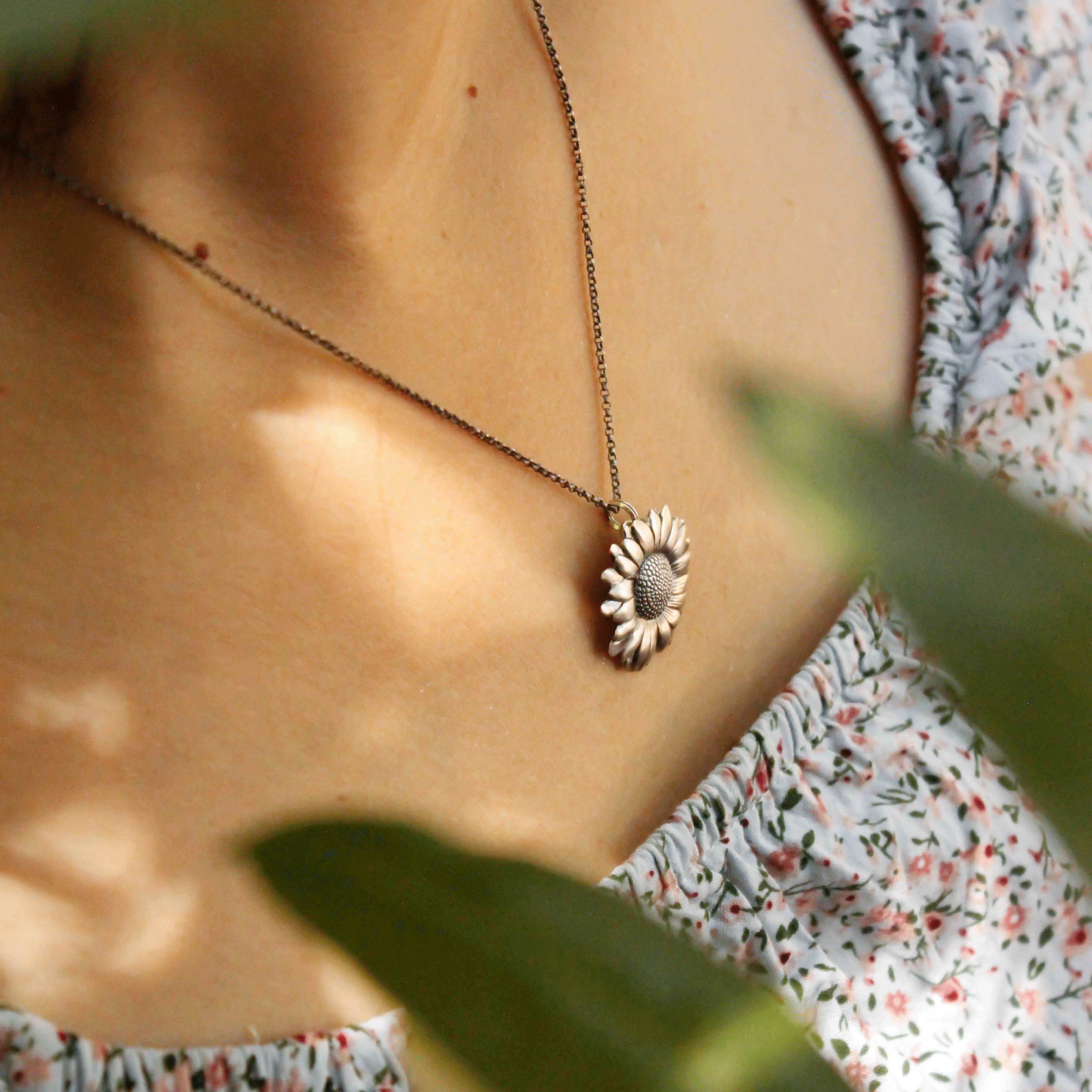 Colgante Girasol envejecido